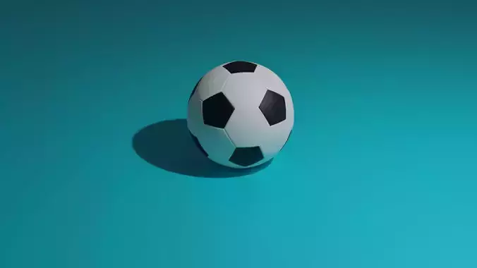 American ball 3d model 3D model