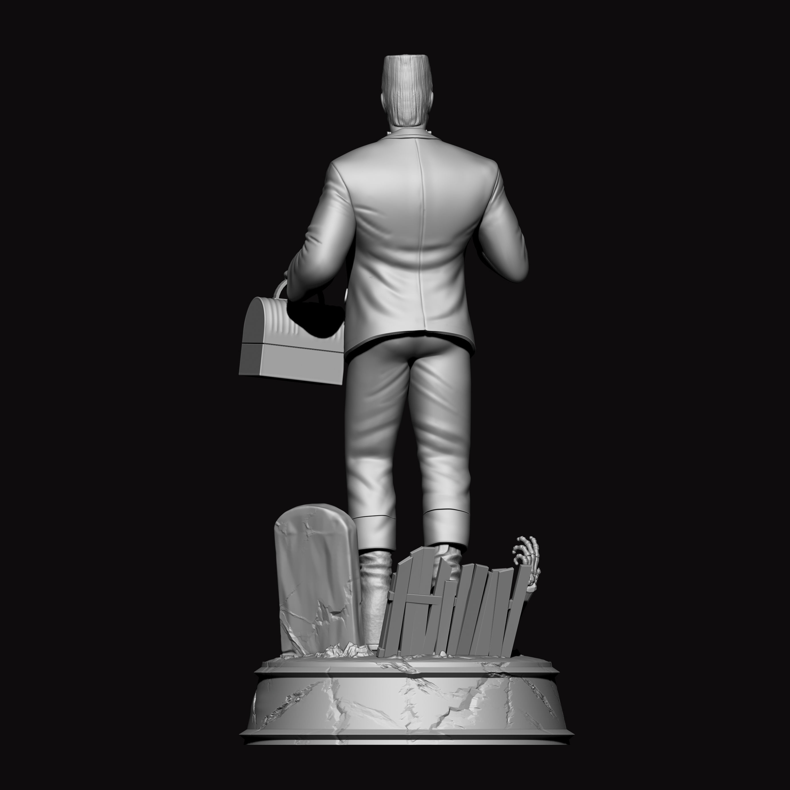 HERMAN MUNSTER STL MODEL FOR PRINT 3D print model_7