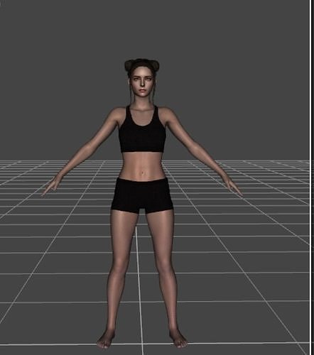 Best Female character  Marry     3d model high textures 3D model