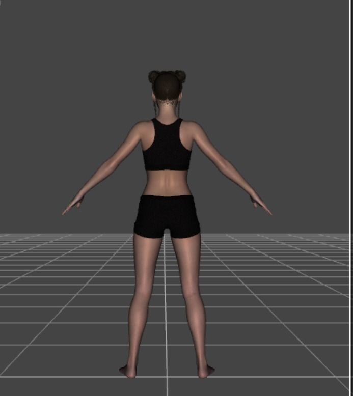 Best Female character Marry 3d model high textures 3D model_2