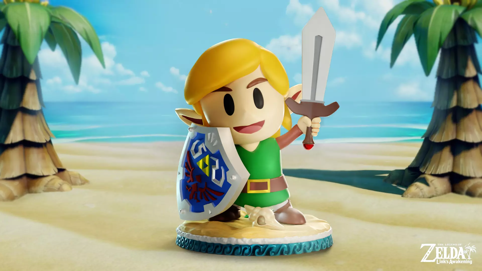 CHIBI LINK ZELDA LINKS AWAKENING FAN ART 3D print model_0