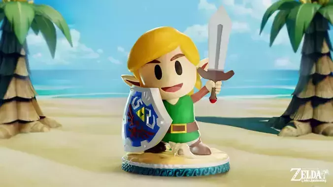 CHIBI LINK ZELDA LINKS AWAKENING FAN ART 3D print model
