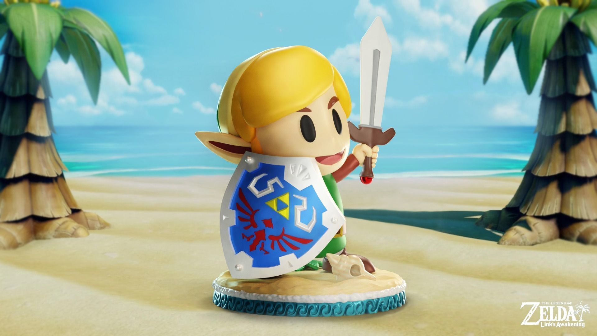 CHIBI LINK ZELDA LINKS AWAKENING FAN ART 3D print model_2
