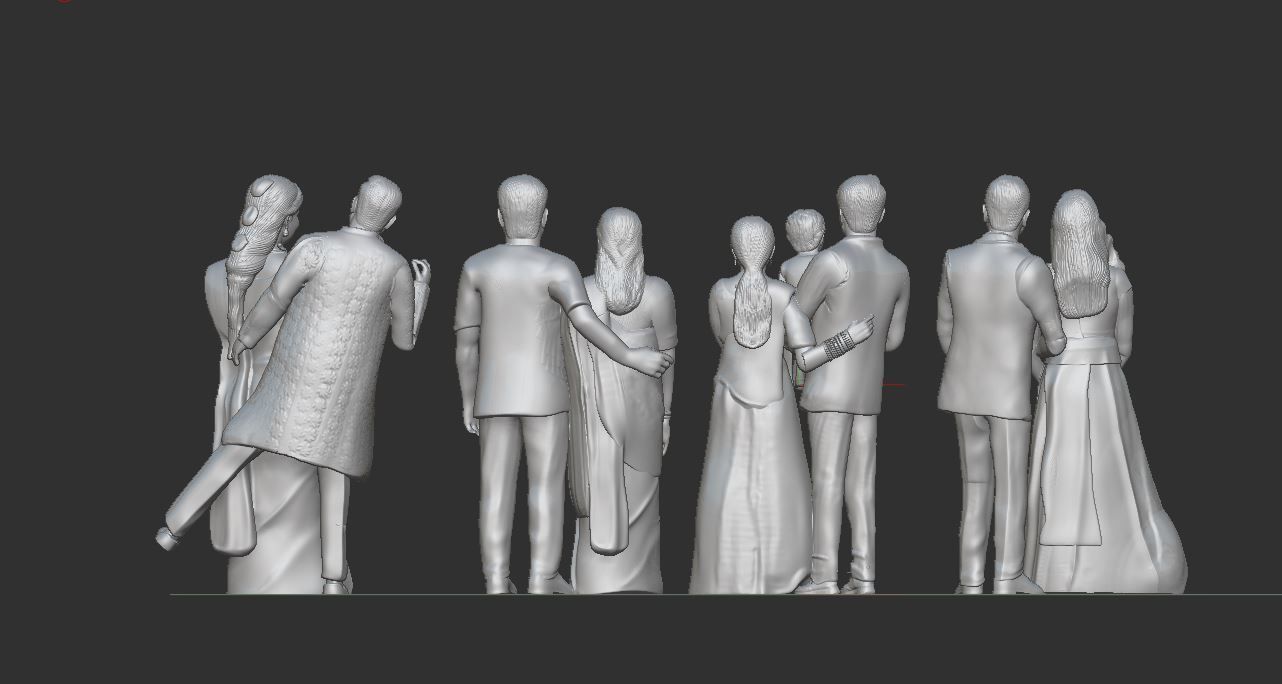 family miniature   3D print model_6