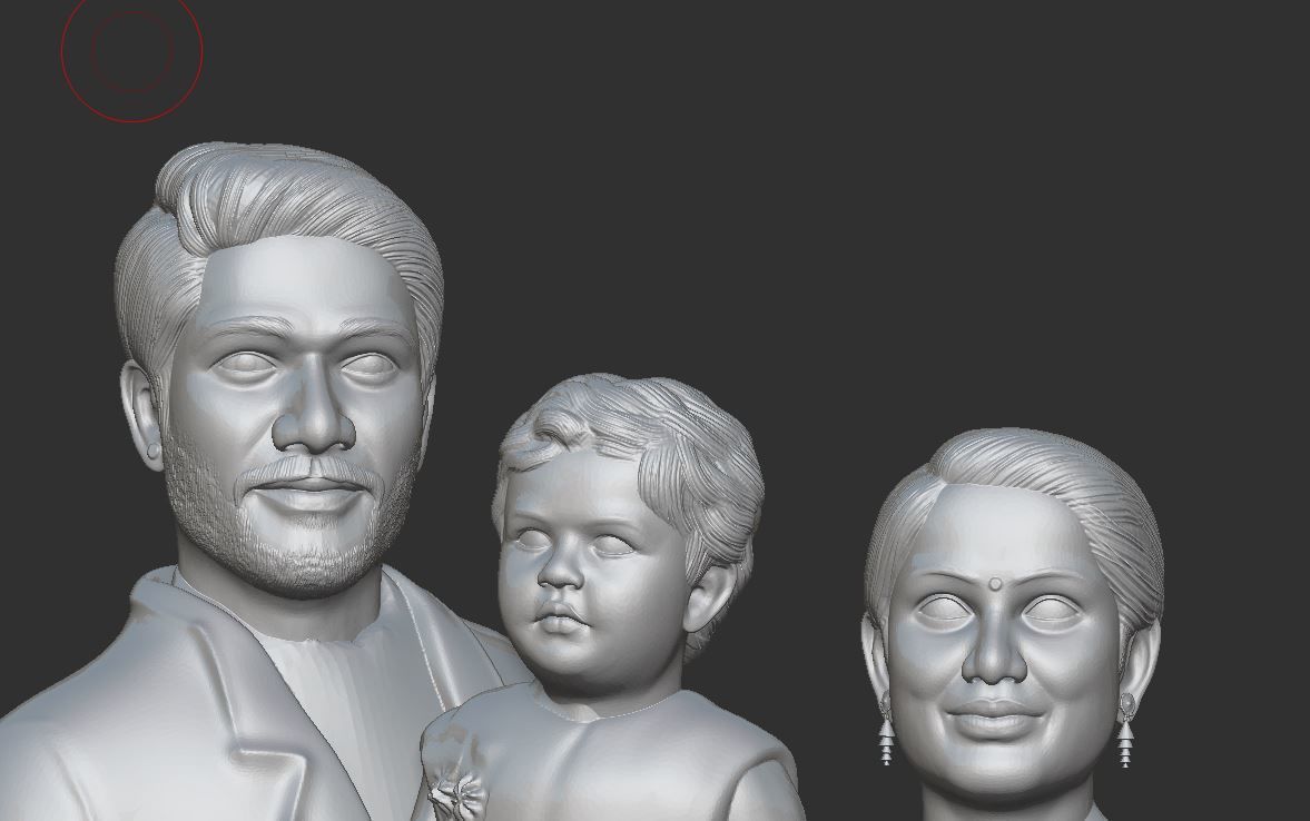 family miniature   3D print model_2