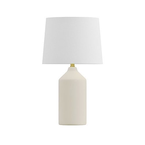 Zara White Ceramic Taba Lamp 3D model
