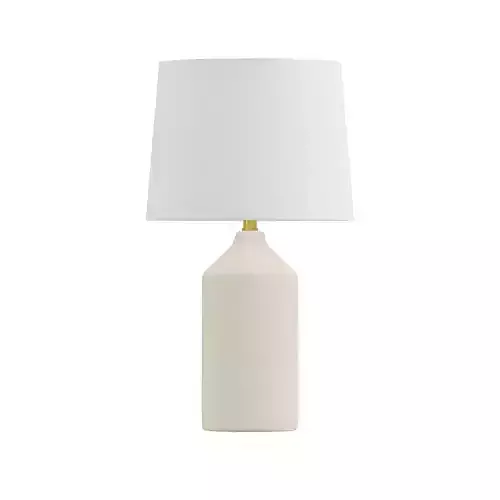 Zara White Ceramic Taba Lamp