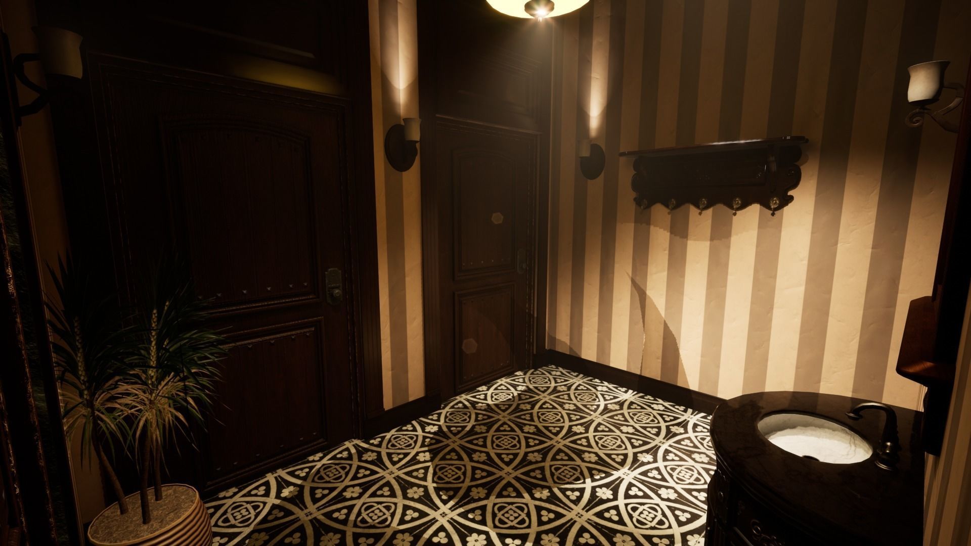 Cigar Store Pub Environment - Modular Pack - UE5 Low-poly 3D model_53