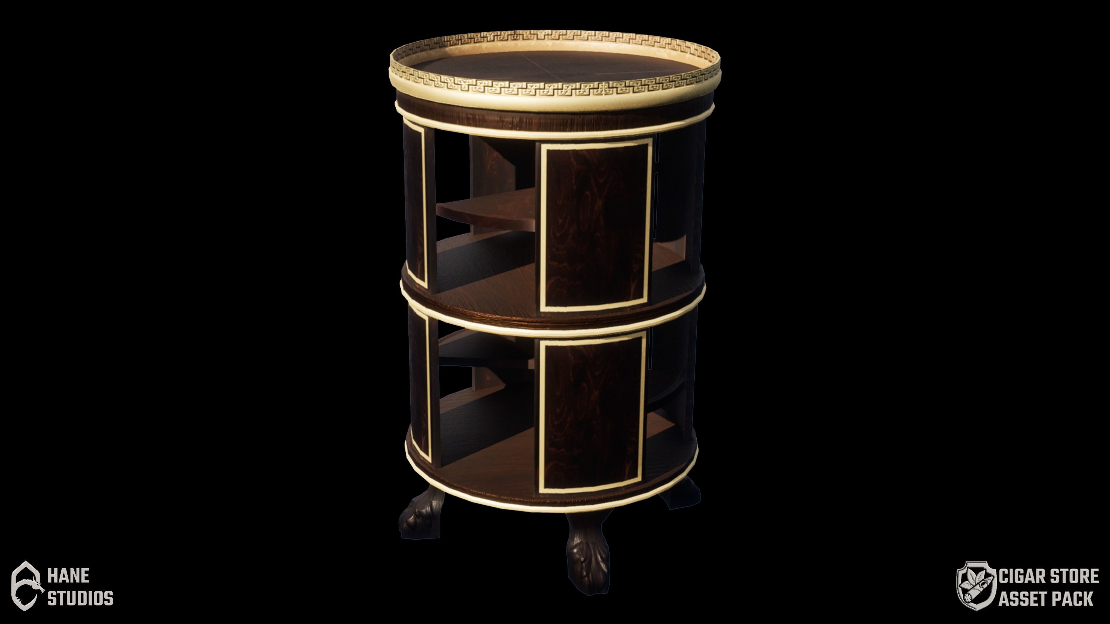 Cigar Store Pub Environment - Modular Pack - UE5 Low-poly 3D model_90