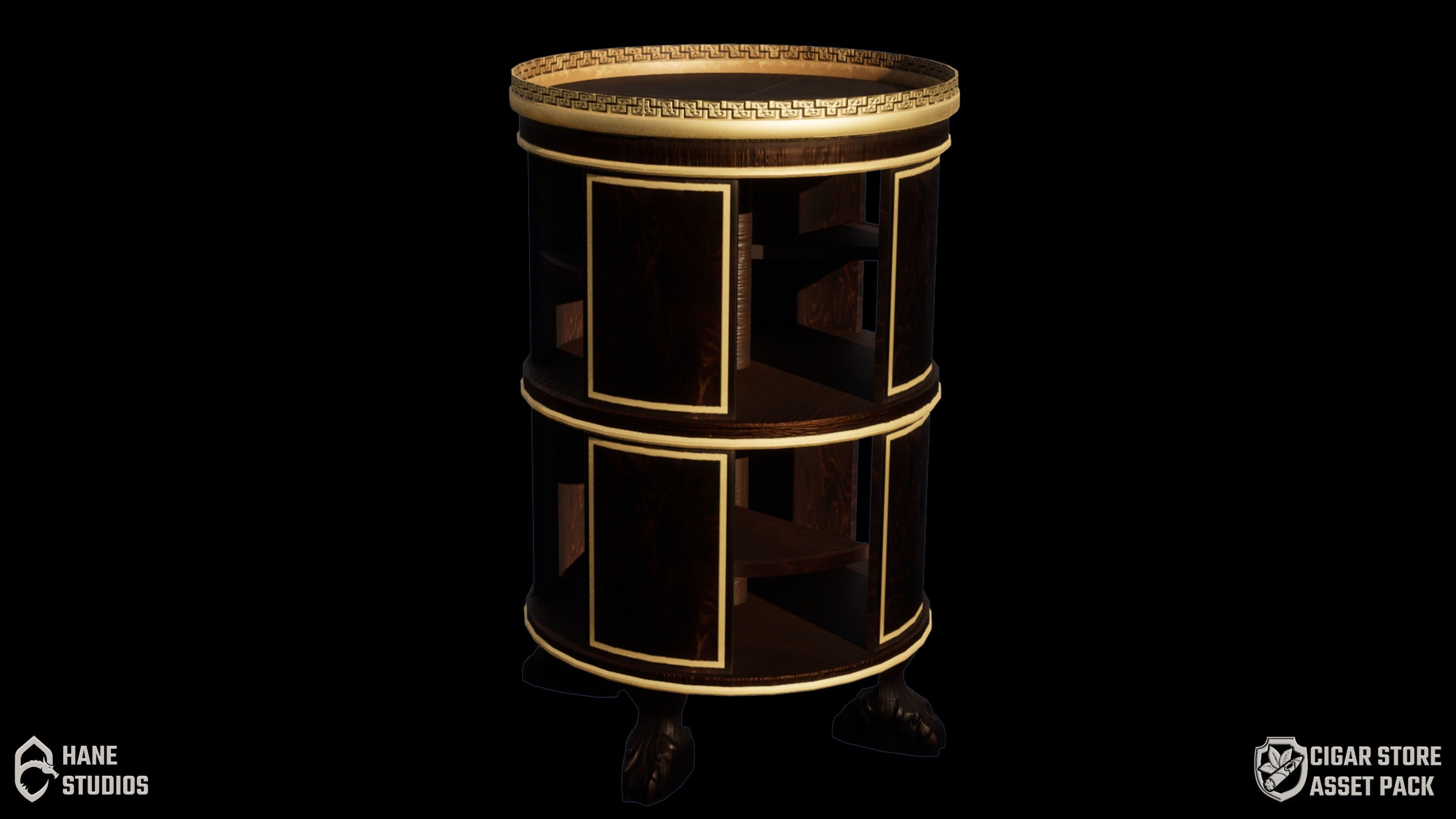 Cigar Store Pub Environment - Modular Pack - UE5 Low-poly 3D model_92