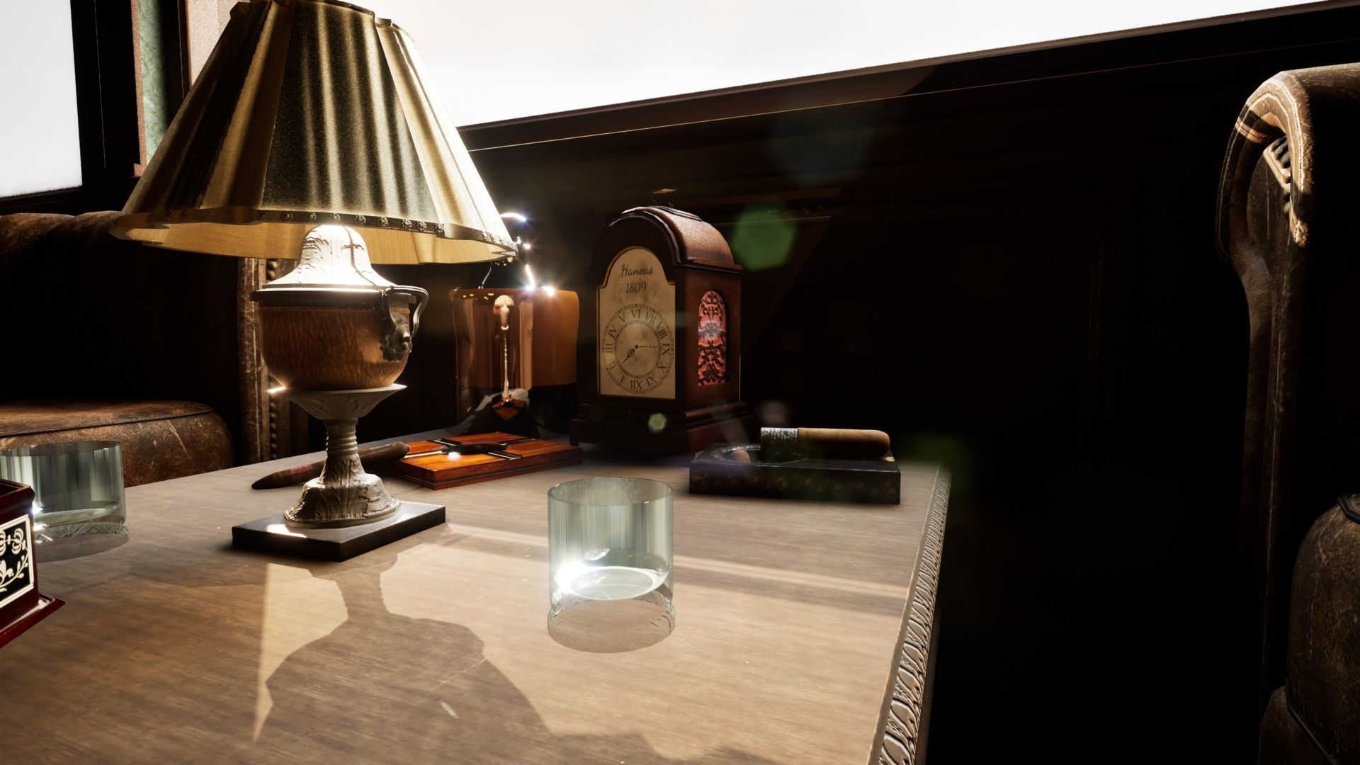 Cigar Store Pub Environment - Modular Pack - UE5 Low-poly 3D model_29