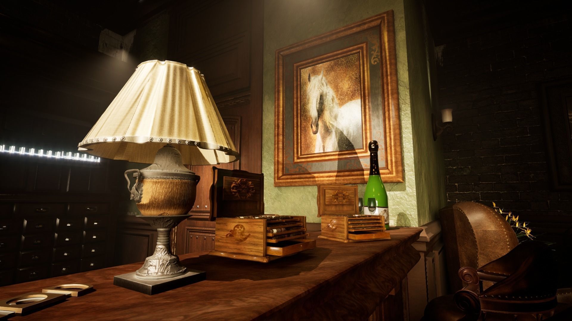 Cigar Store Pub Environment - Modular Pack - UE5 Low-poly 3D model_55