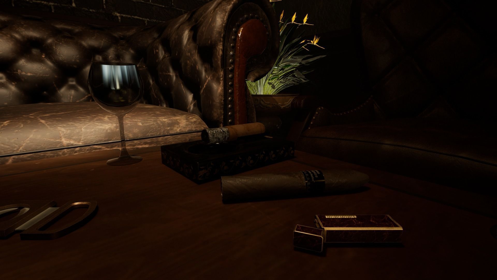 Cigar Store Pub Environment - Modular Pack - UE5 Low-poly 3D model_36