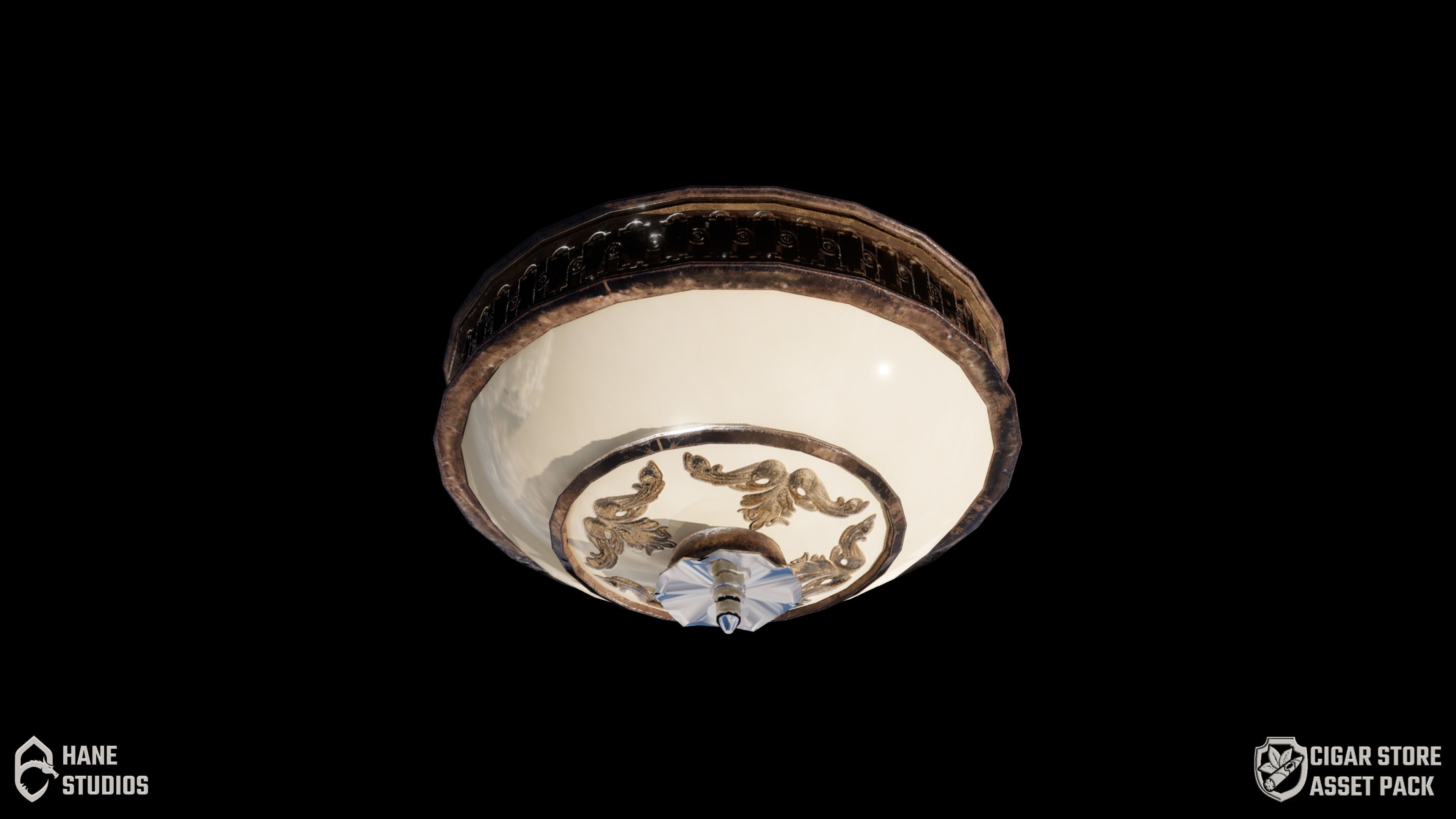 Cigar Store Pub Environment - Modular Pack - UE5 Low-poly 3D model_96