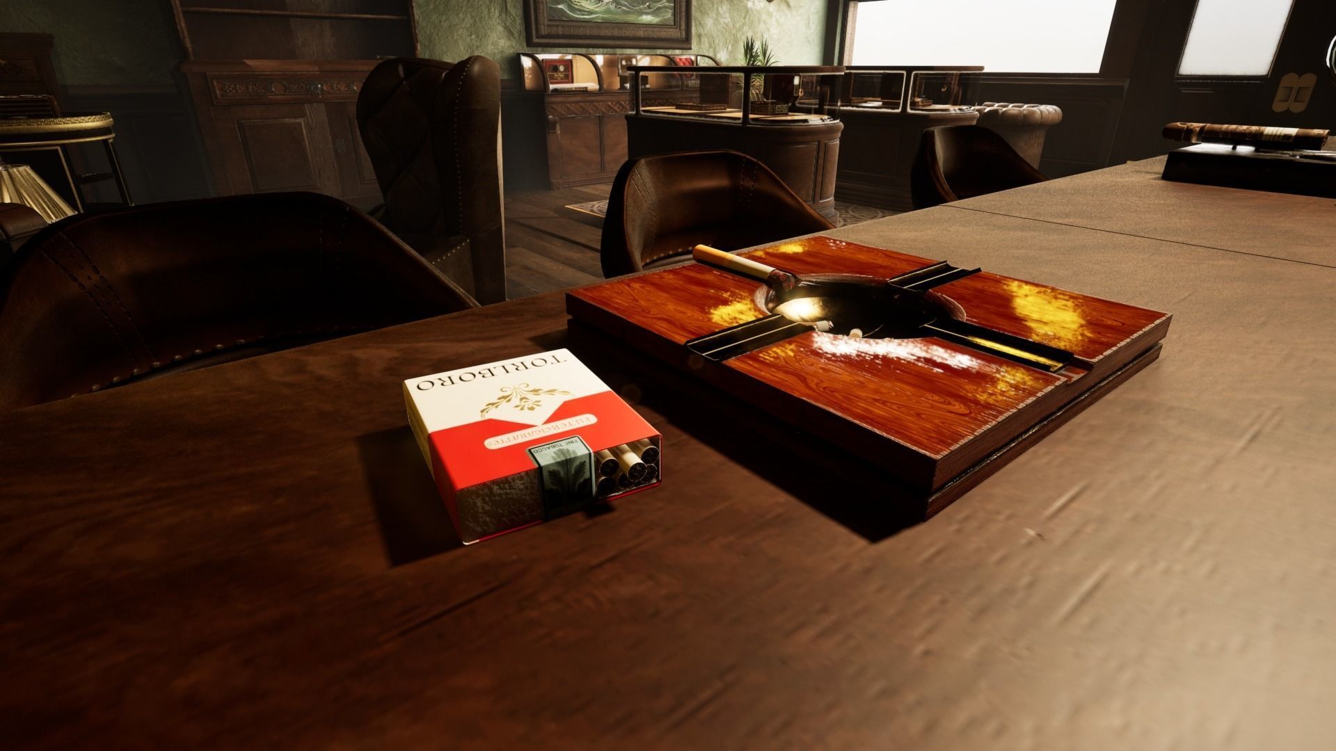 Cigar Store Pub Environment - Modular Pack - UE5 Low-poly 3D model_57