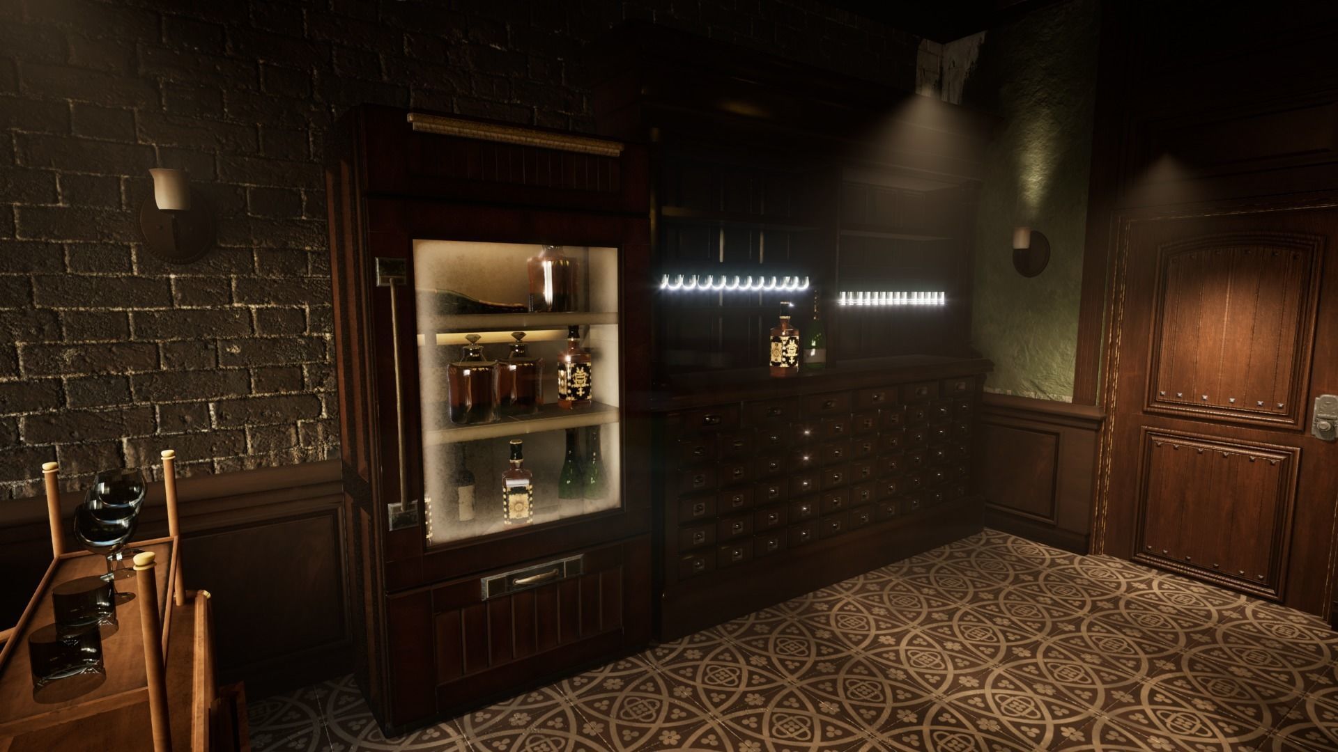 Cigar Store Pub Environment - Modular Pack - UE5 Low-poly 3D model_9