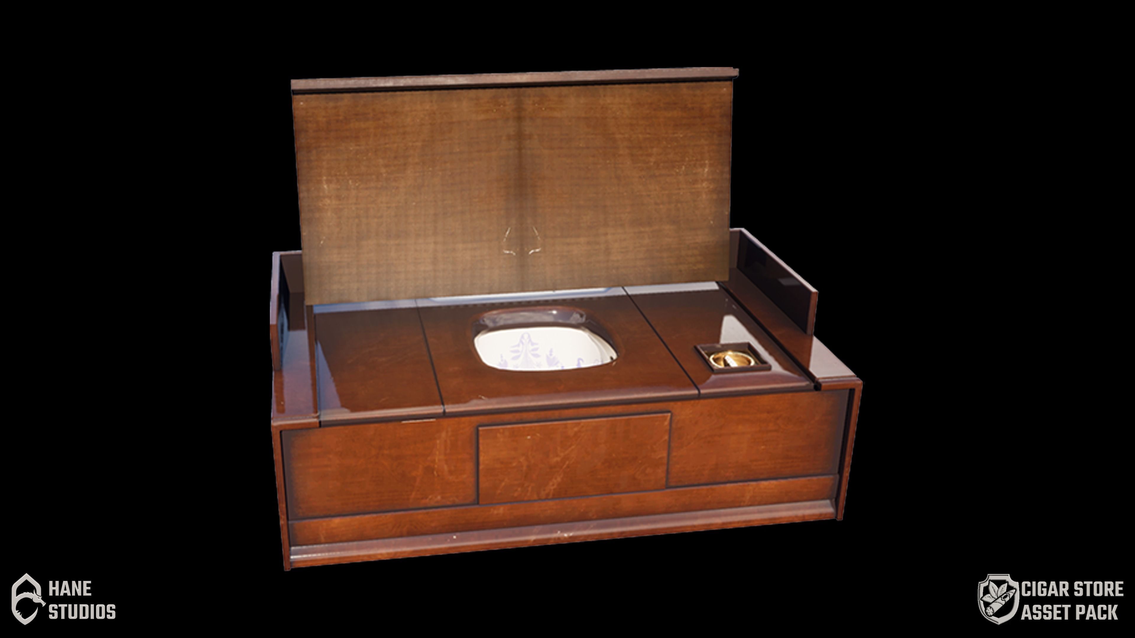 Cigar Store Pub Environment - Modular Pack - UE5 Low-poly 3D model_66