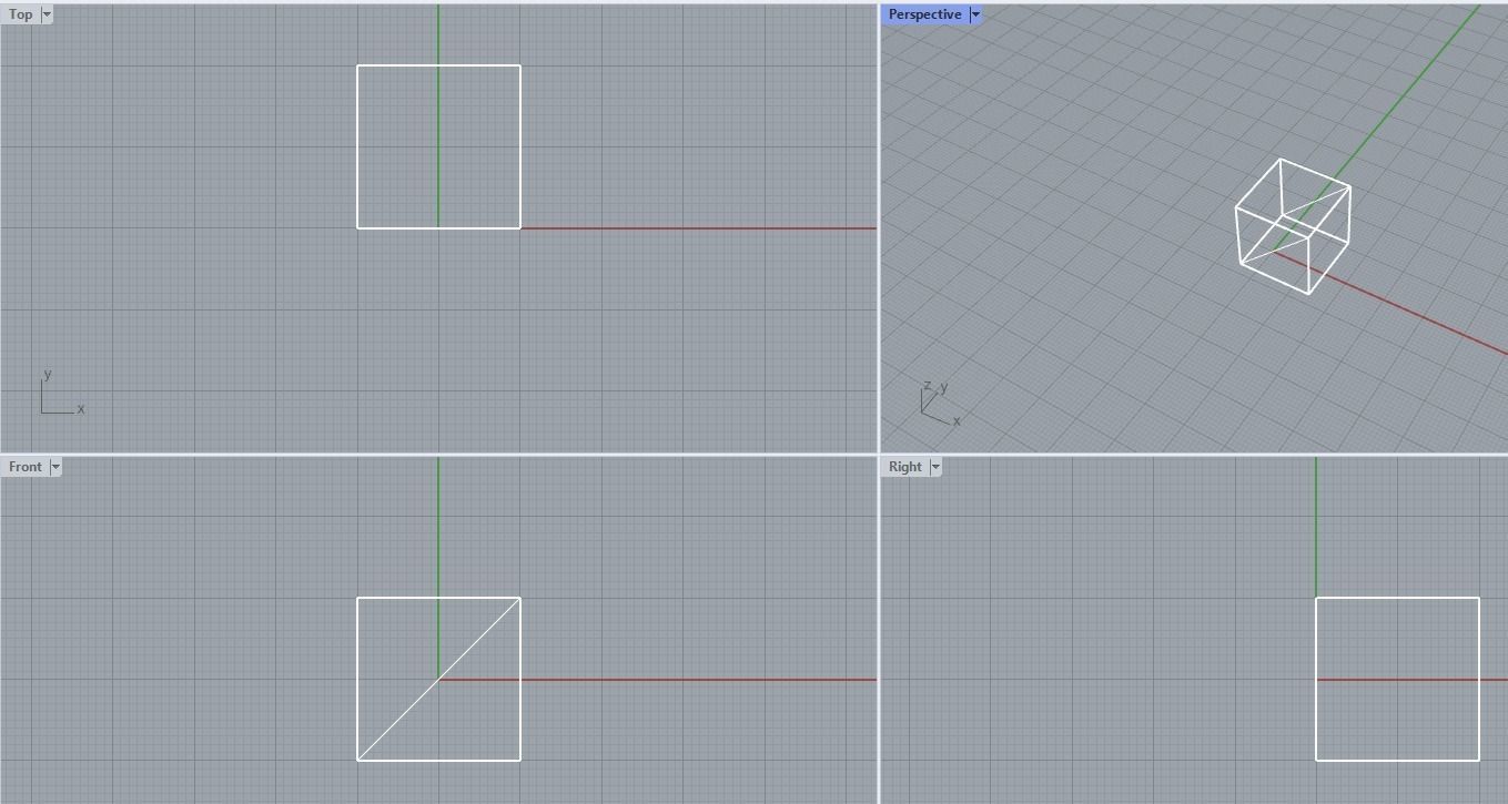 black cube Low-poly 3D model_4