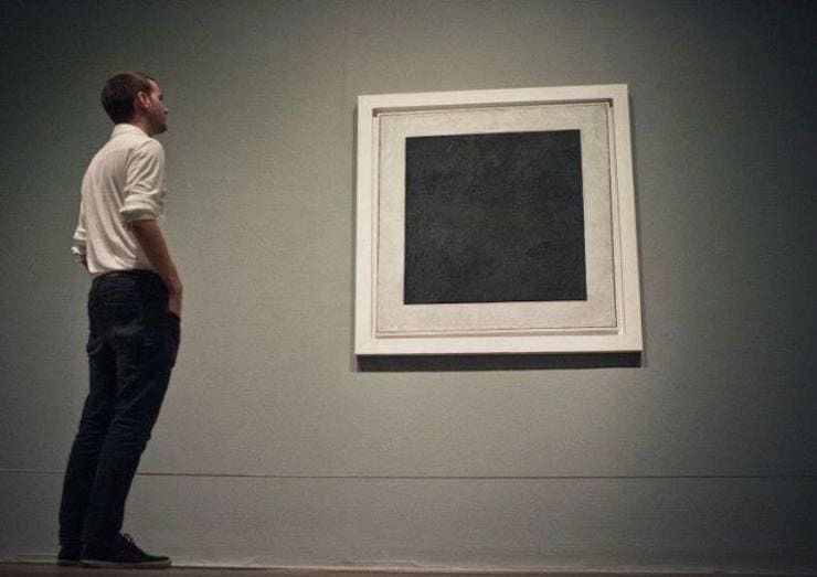 black cube Low-poly 3D model_6