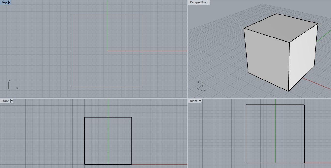 black cube Low-poly 3D model_3