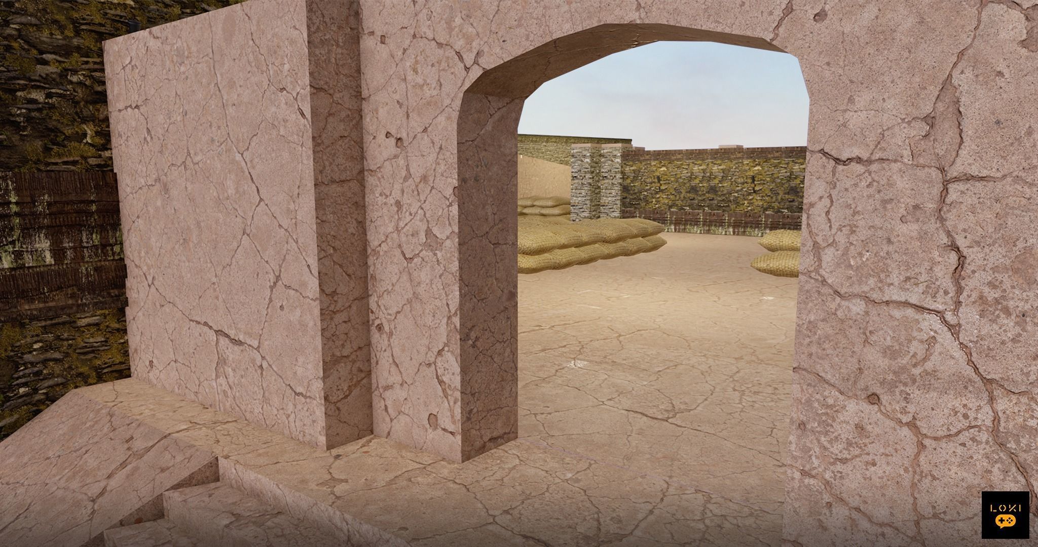 Detailed Abandoned City Game Map Low-poly 3D model_3