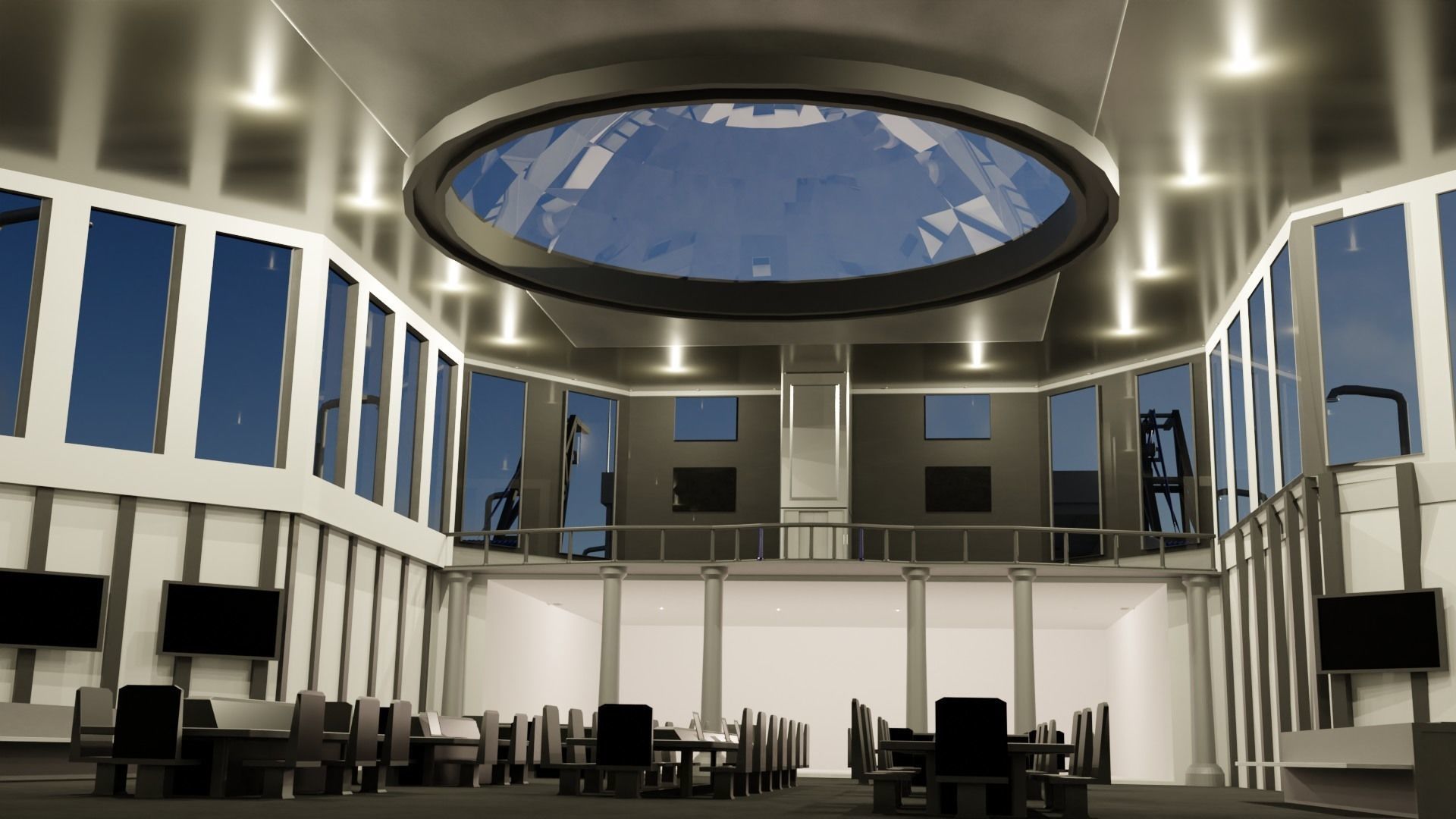 Pirate Hunter Ship with Pilot House 3D model_5