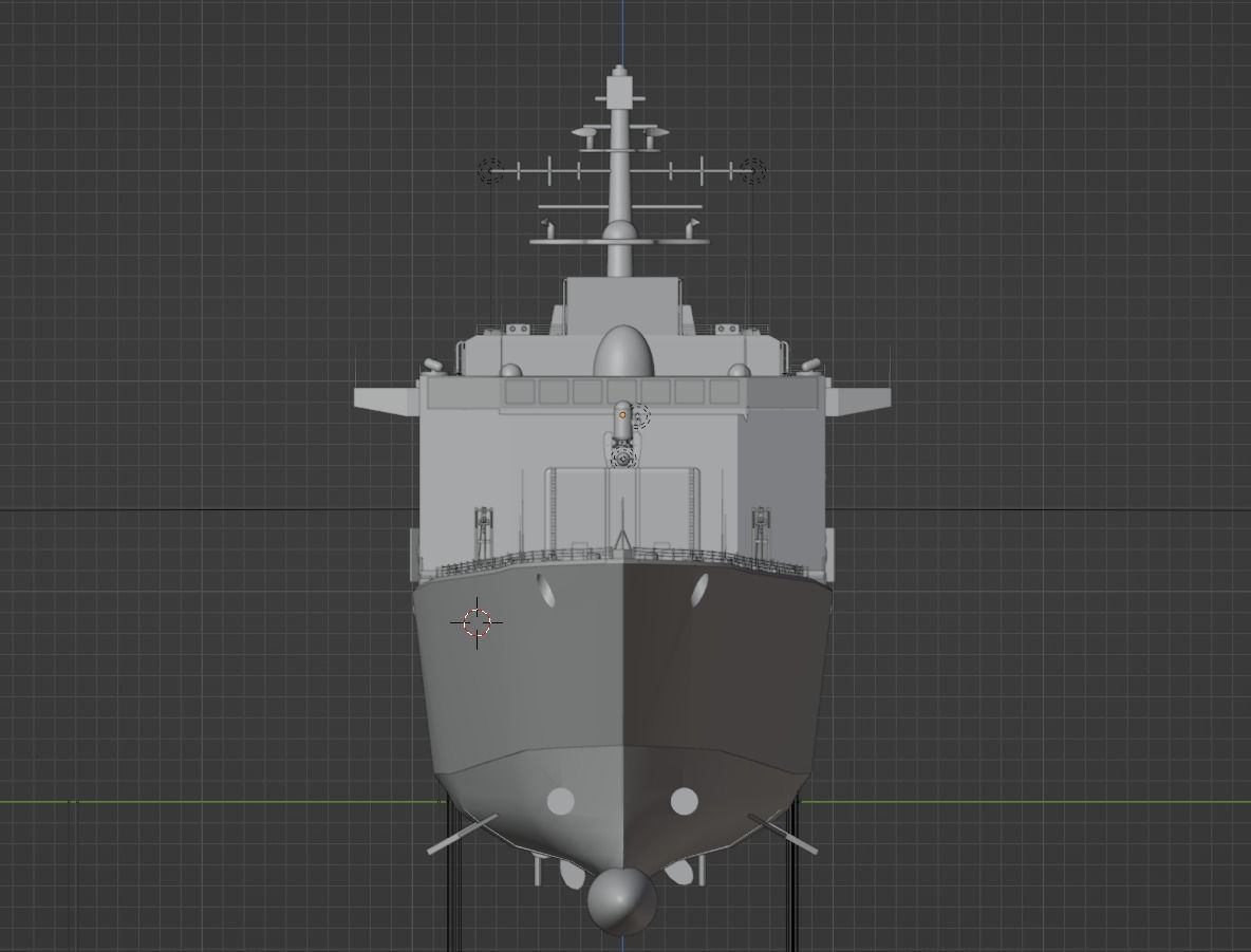 Pirate Hunter Ship with Pilot House 3D model_15