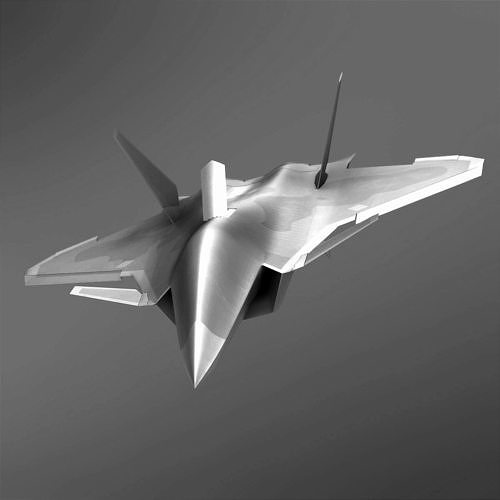 6th generation fighter Low-poly 3D model