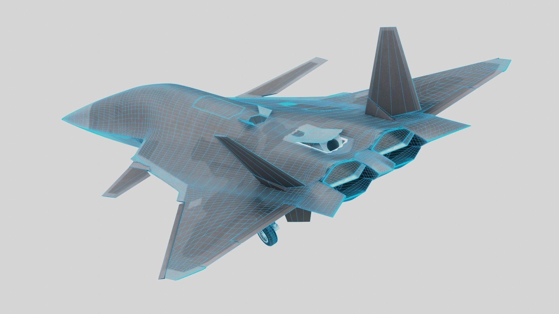 3D model 6th generation fighter VR / AR / low-poly | CGTrader