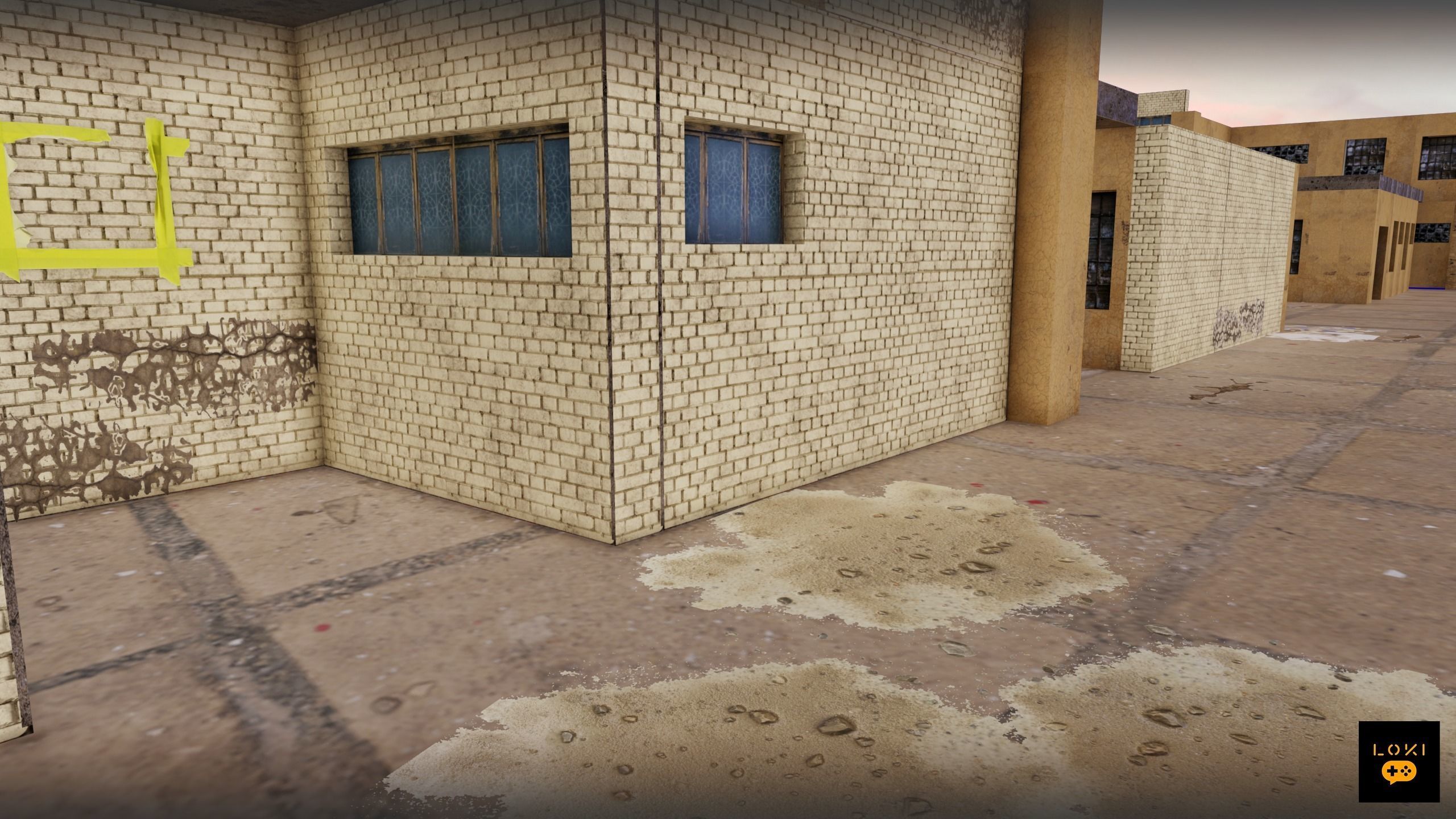 Abandoned Dust Factory Game Map for FPS Game 3D model_5