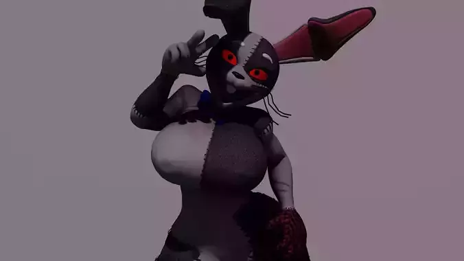 Vanny 3D Model Fnaf Security Breach 3D model