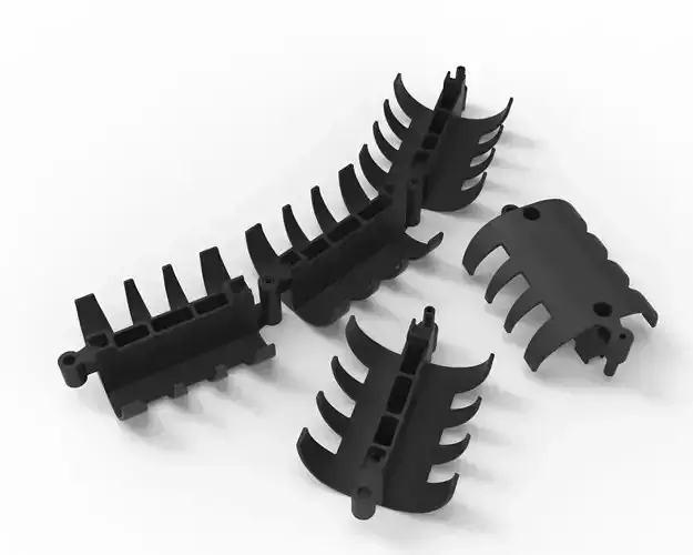 Cable routing 3D model