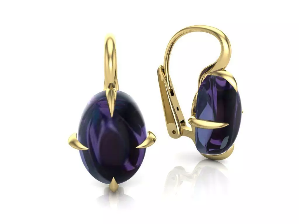 Earrings 3D print model_0