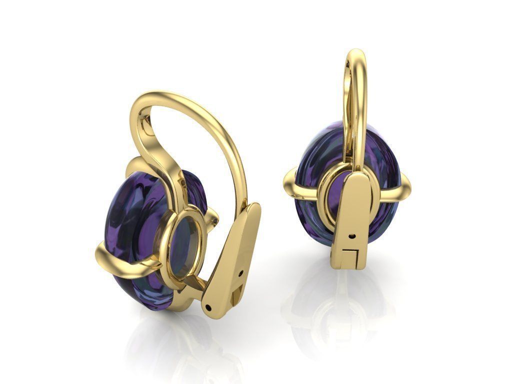 Earrings 3D print model_3