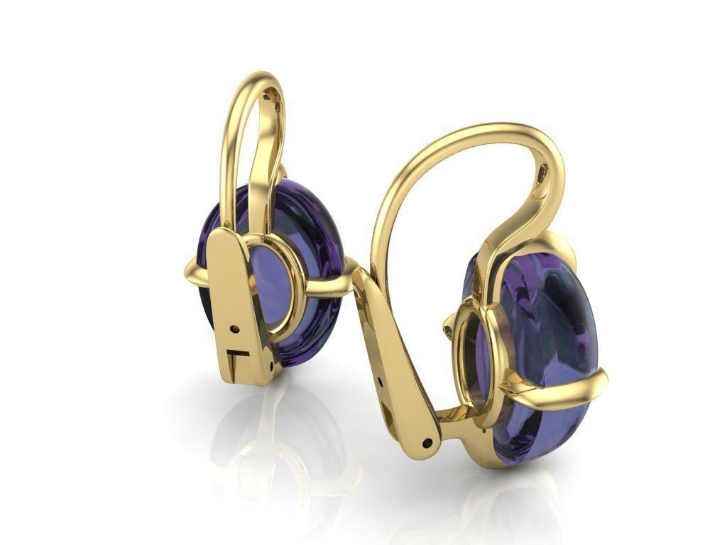 Earrings 3D print model_4