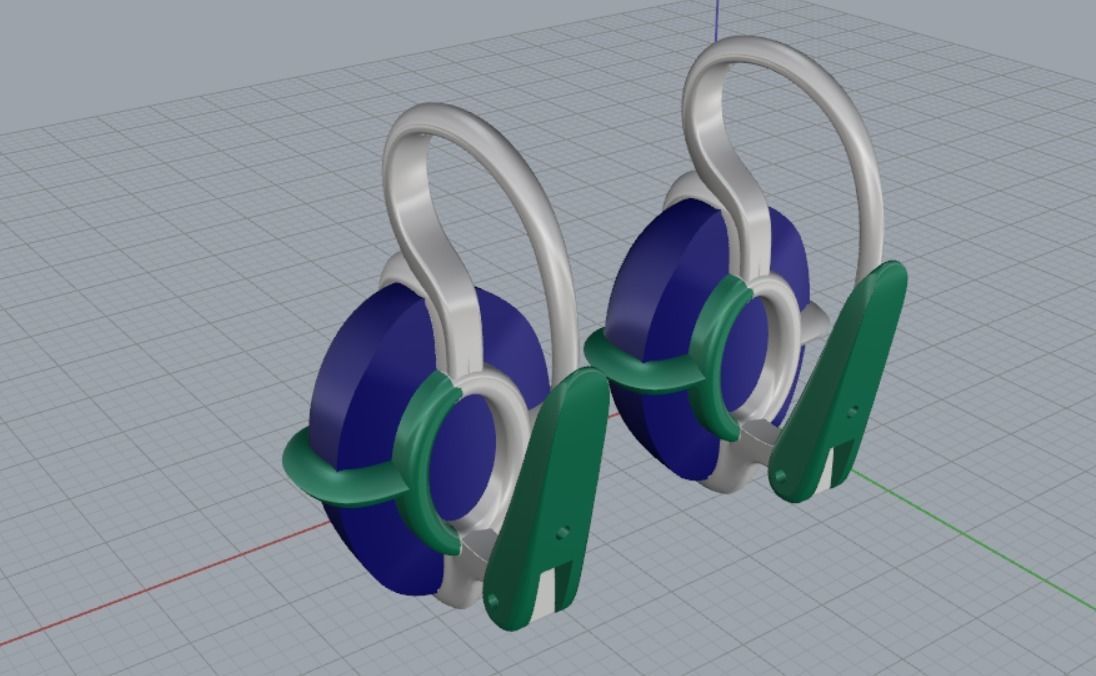 Earrings 3D print model_11