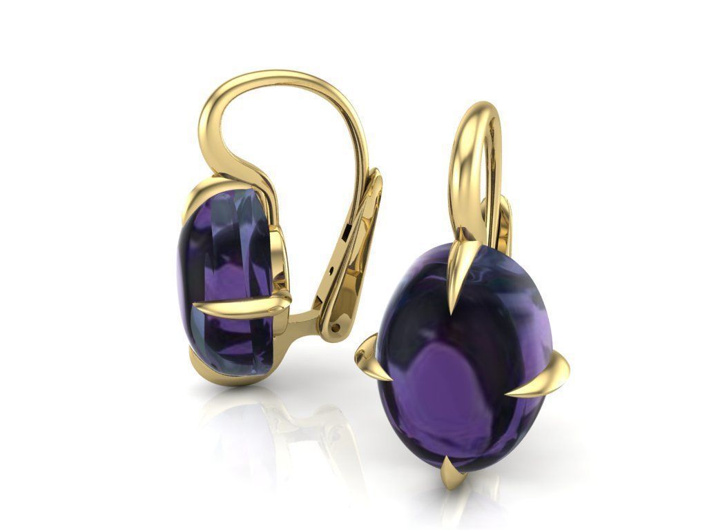 Earrings 3D print model_2