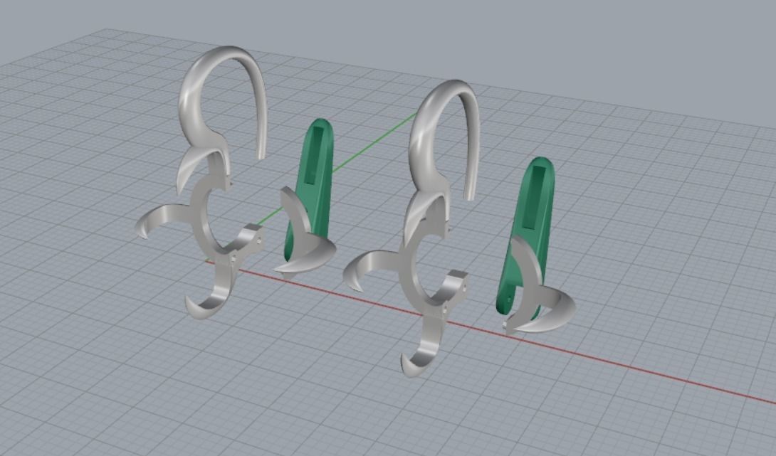 Earrings 3D print model_6