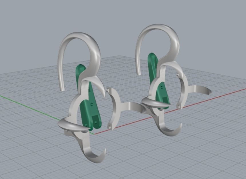 Earrings 3D print model_7