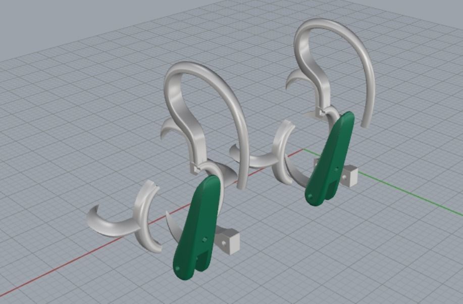 Earrings 3D print model_9