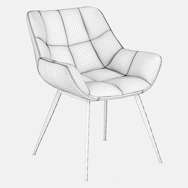 modern chair 3D model_1