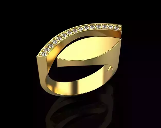 Ring with Diamonds N60
