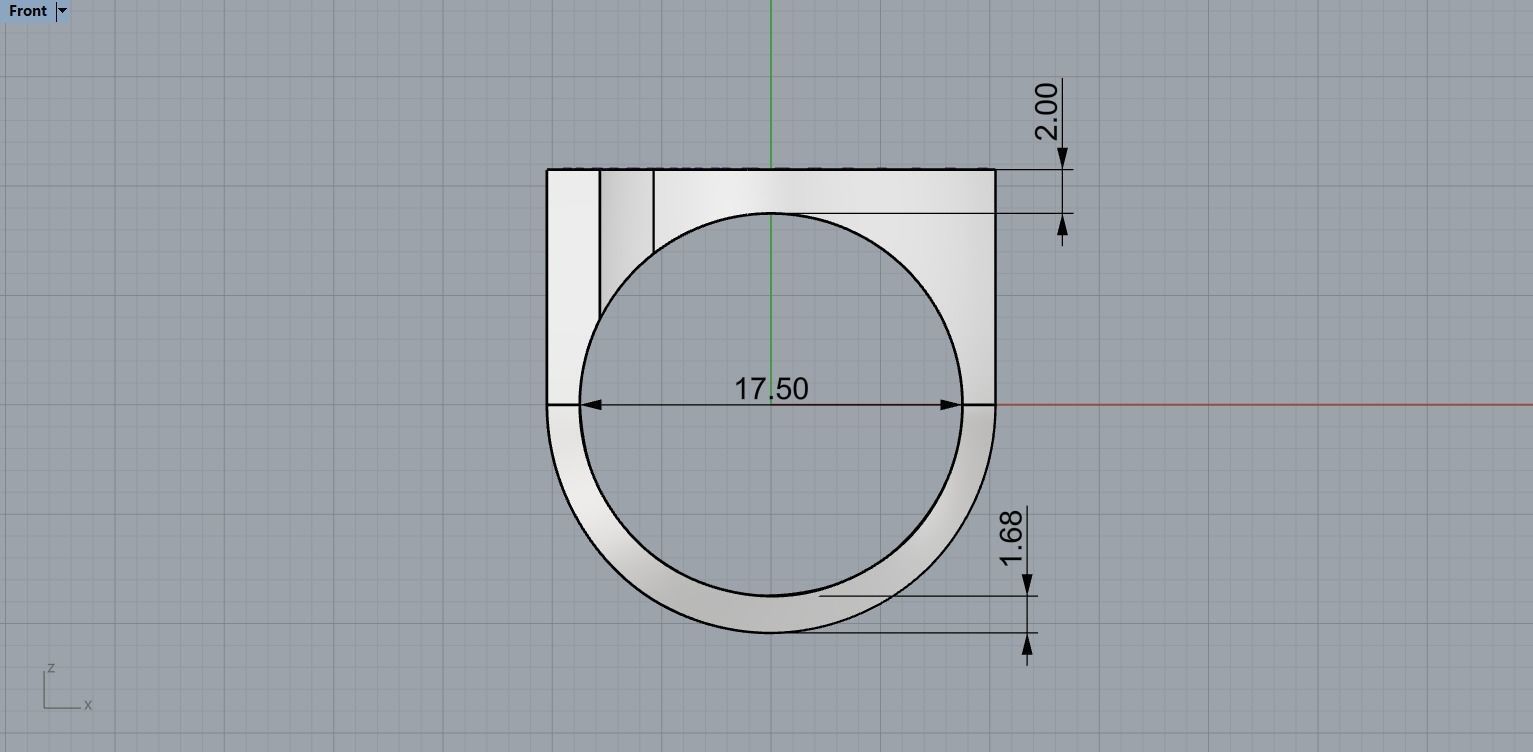 Ring with Diamonds N60 3D print model_4