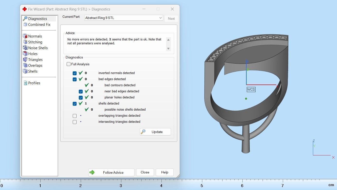 Ring with Diamonds N60 3D print model_7
