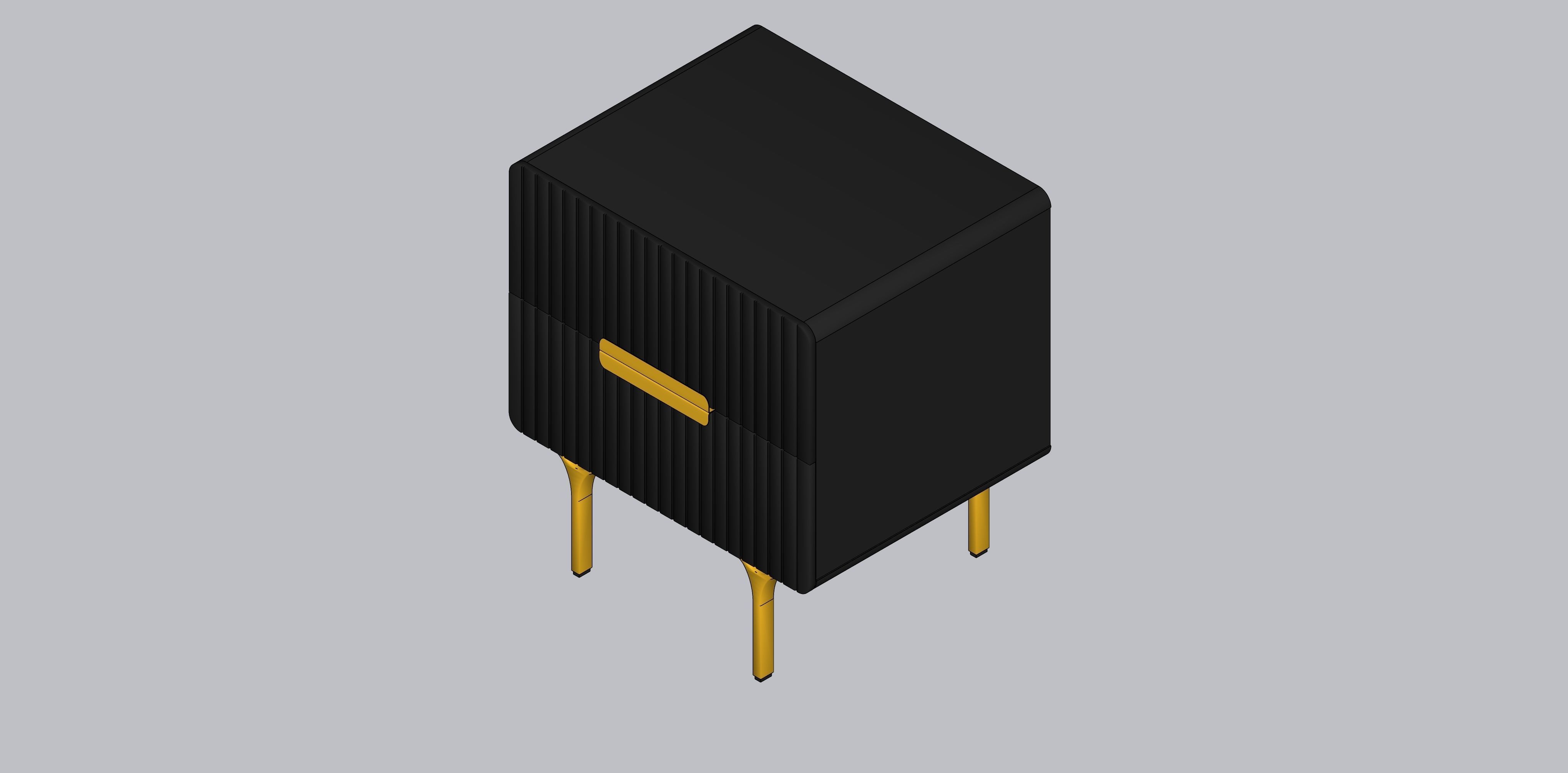 Bedside table CALIBRE CST6735-IG  3D model_4