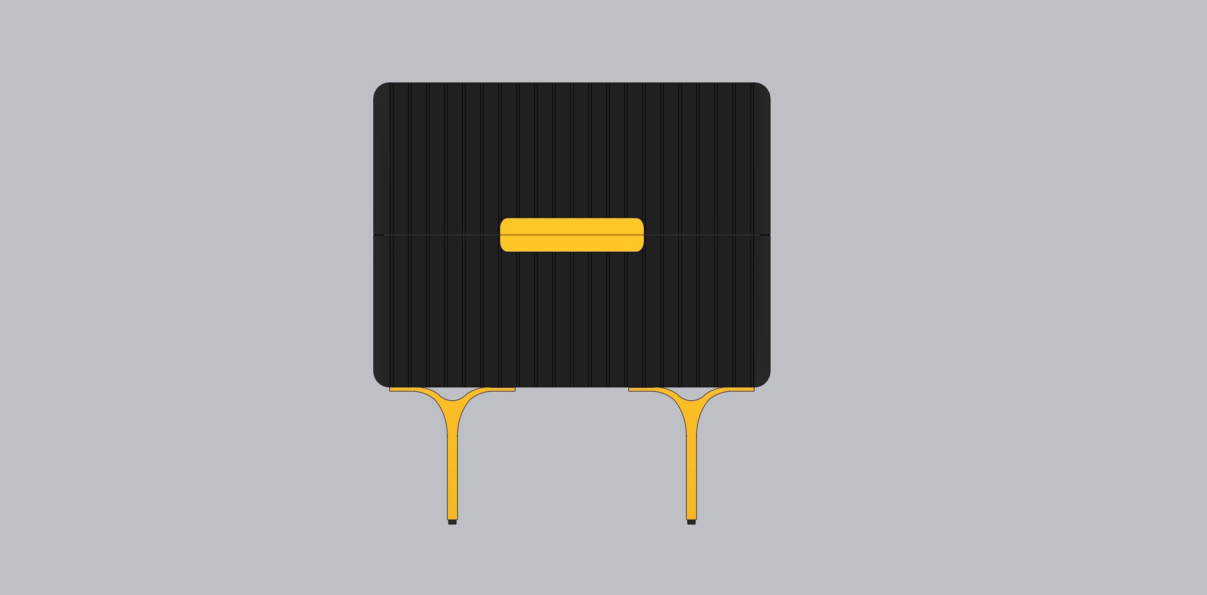 Bedside table CALIBRE CST6735-IG  3D model_3