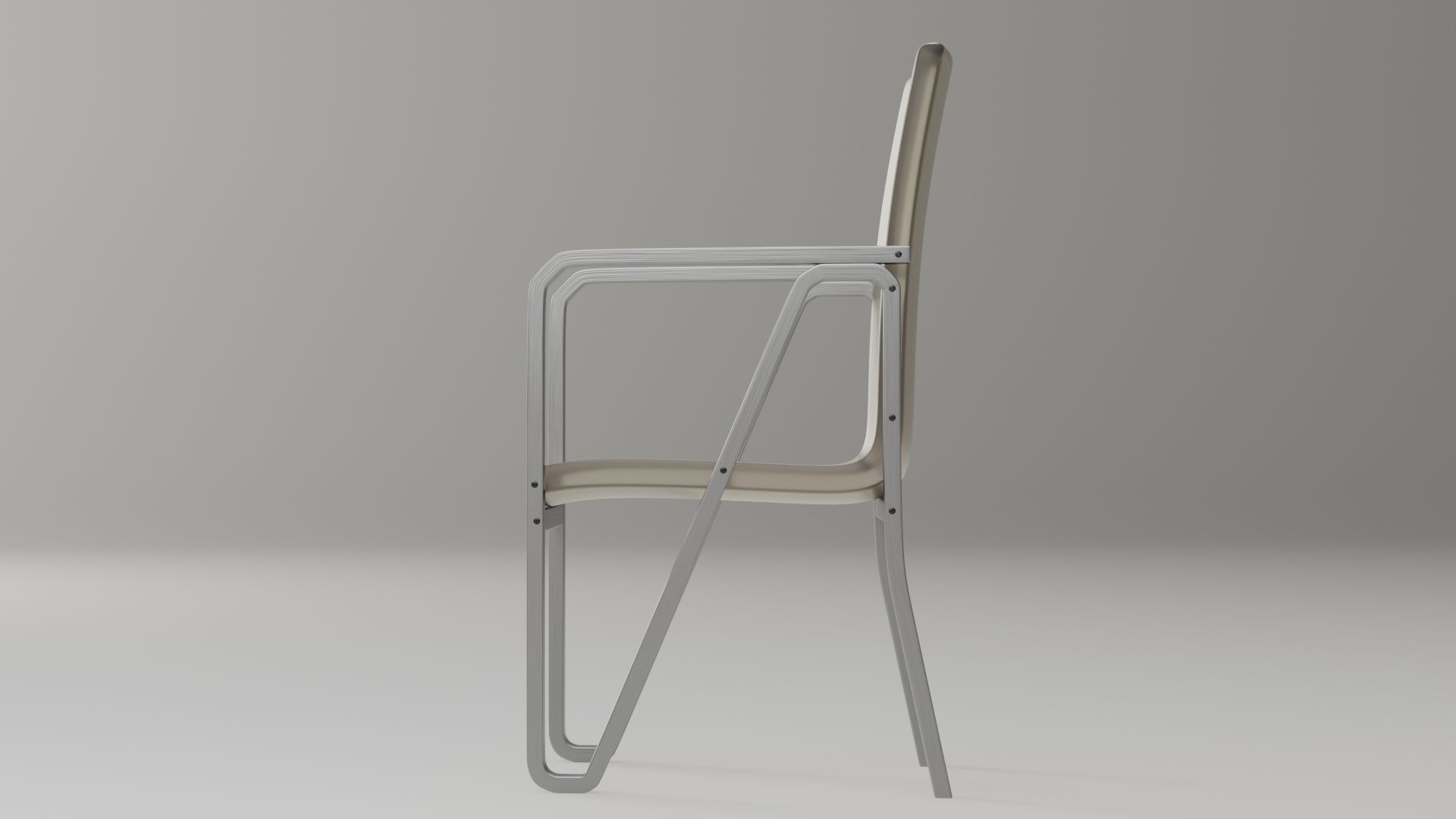 Living room table and chairs  -  N-Shape Concept Free 3D model_7