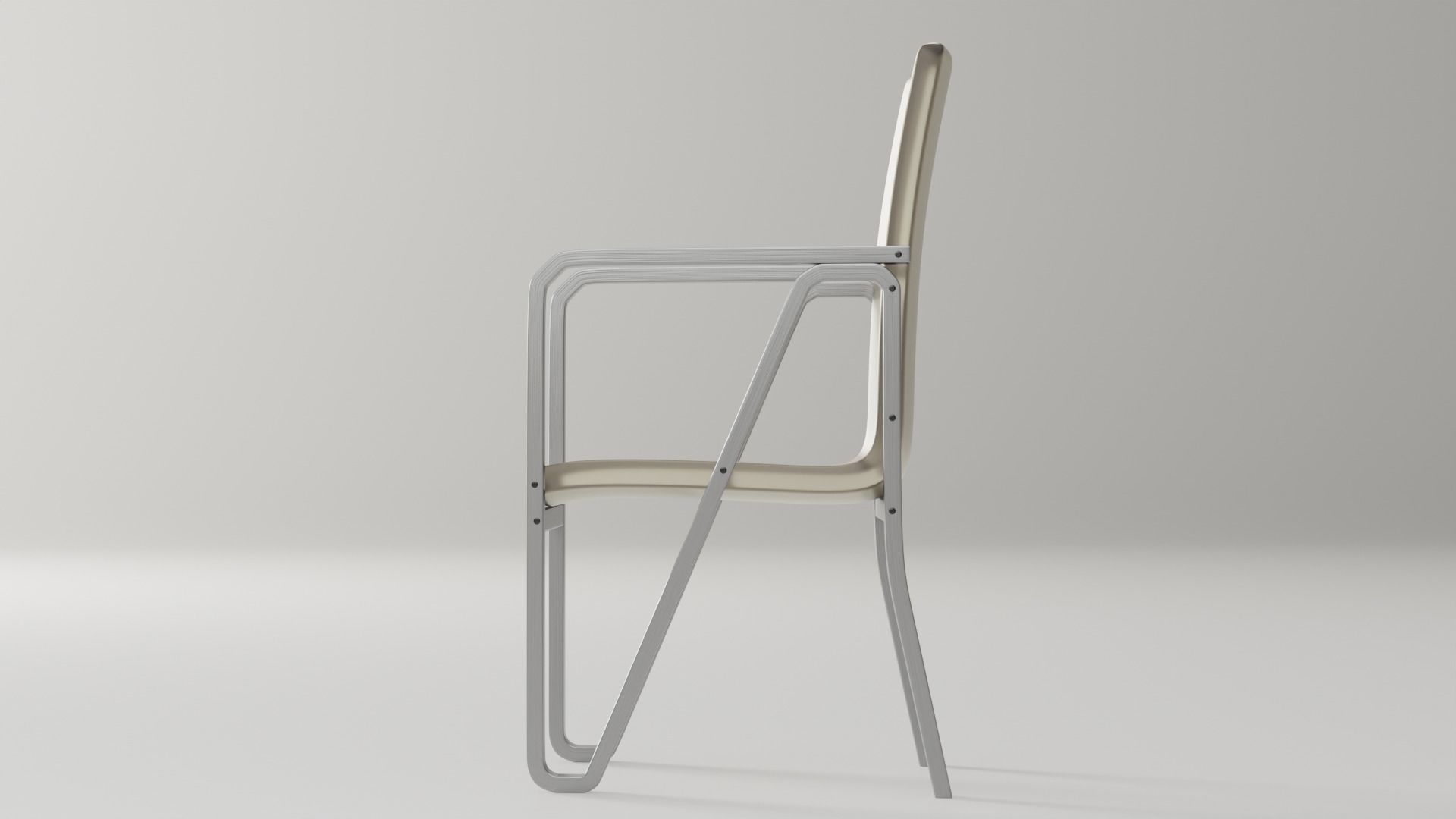 Living room table and chairs  -  N-Shape Concept Free 3D model_8