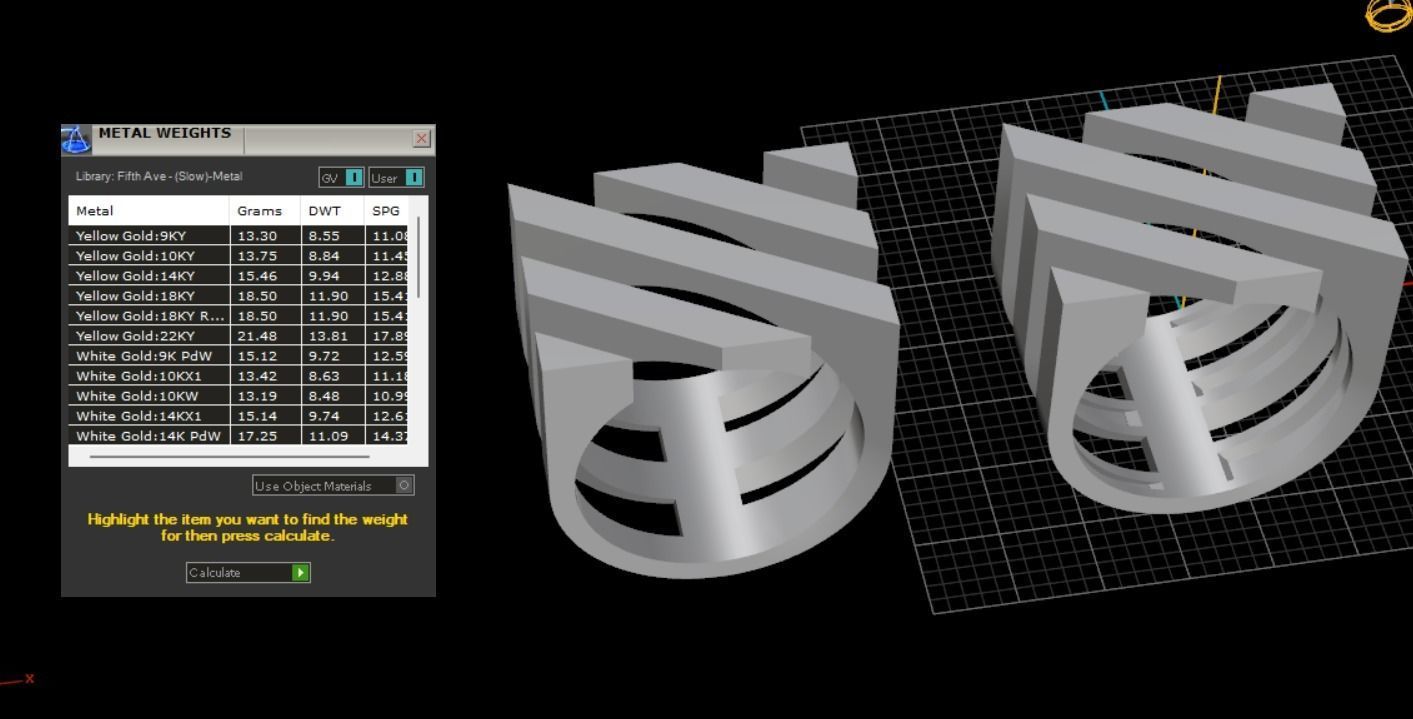 Abstract Ring N67 3D print model_9