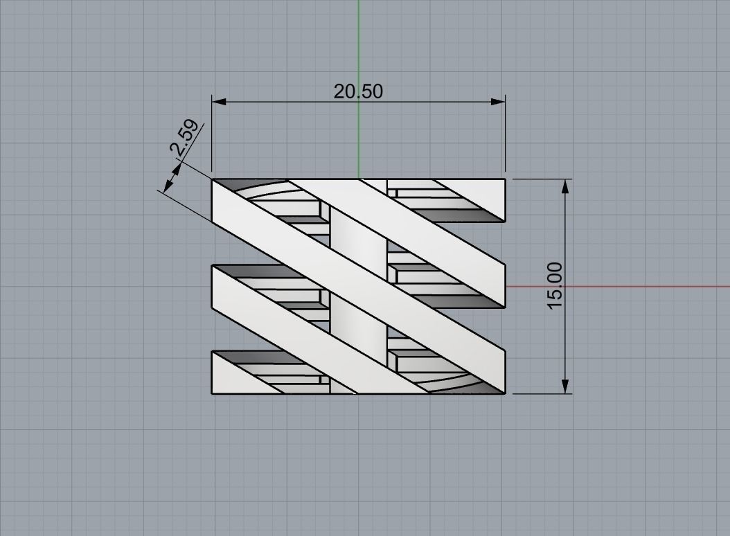 Abstract Ring N67 3D print model_8